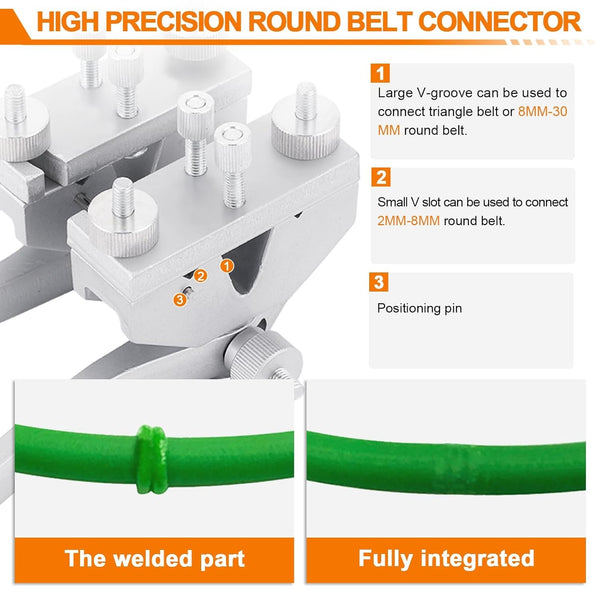 250℃ PU Round Belt Welding Machine Drive Belt Connector Hot Melt Machine 150W