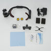 Dental Loupes With Light 3.5X420mm Magnifying Glass Binoculars Angle Adjustable