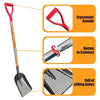Heavy Duty Chicken Coop Sifting Scoop Sand Sifting Shovel with Wooden Handle AU