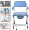 Shower Chair With Wheels Disabled Bedside Commode Wheelchair Toilet Chair 200KG