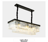 Luxury American Retro Crystal Pendant Lights Ceiling Light Deco Fixture 3 Colors