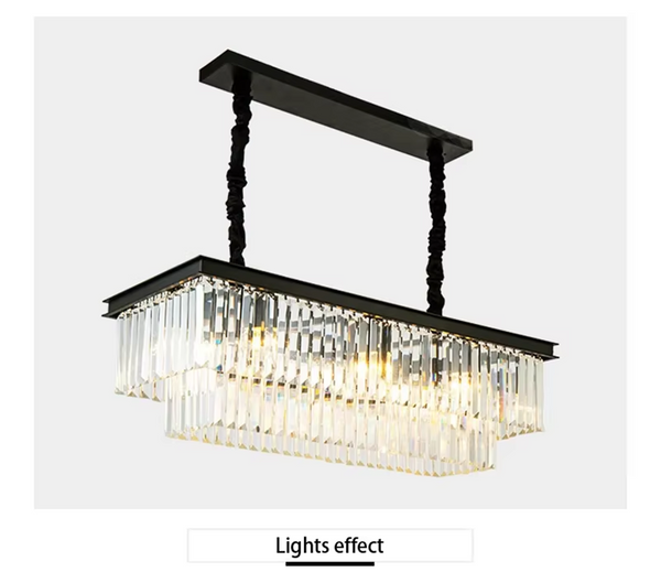 Luxury American Retro Crystal Pendant Lights Ceiling Light Deco Fixture 3 Colors