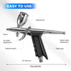 Airbrush Kit Air Brush Painting Set Double Action Trigger Airbrush Painting Gun