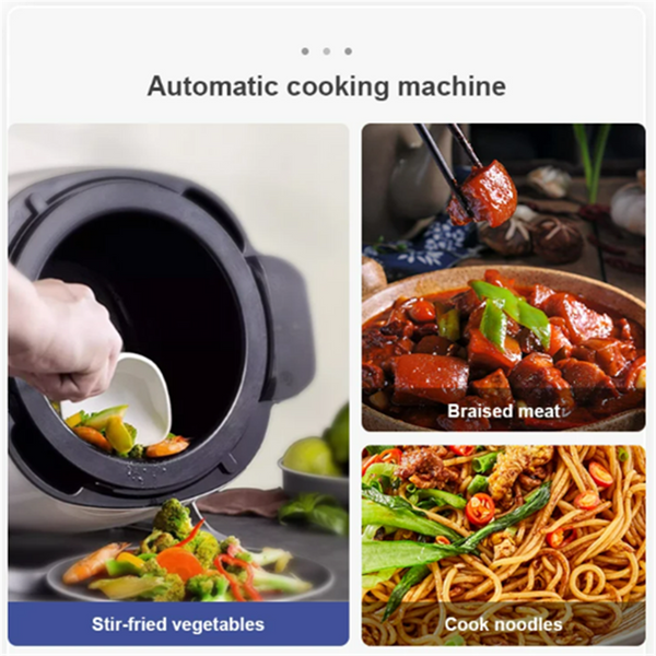 Electric Cooking Machine Household 3.5L Automatic Stir-frying Machine Non-Stick