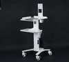 Medical Dental Lab Trolley Cart Intraoral Scanner Mobile Cart Clinic Laptop Rack