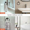 10 pcs Bathroom Round Towel Ring Towel Rack Hand Towel Holder for Wall Mounted