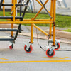 4 Pack Heavy Duty 6" Scaffolding Caster Wheels with Double Brakes 360° rotation
