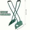 Long Handle Metal Leaf Grabber Rake Leaf Collector for Yard Work Labor-Saving