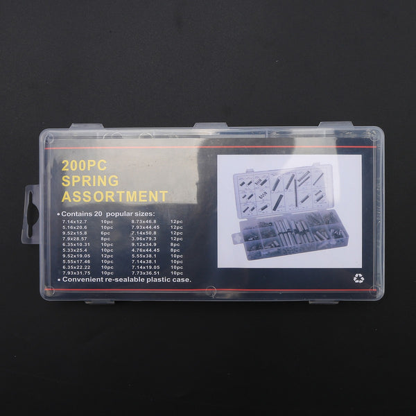 200pcs Small Spring Assortment Compression Extension Spring Metal Tension Spring
