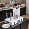 1200W Commercial Hot Dog Warmer Machine Sausage Bun Steamer Stainless Steel AU