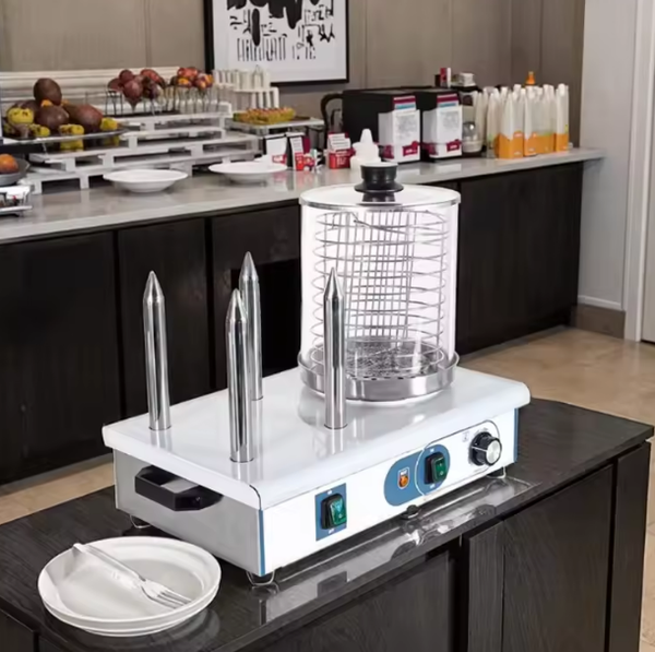 1200W Commercial Hot Dog Warmer Machine Sausage Bun Steamer Stainless Steel AU