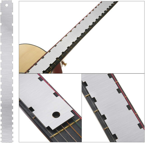 17 Pcs Guitar Luthier Tool Radius Gauge String Action Ruler Guitar Bass Setup