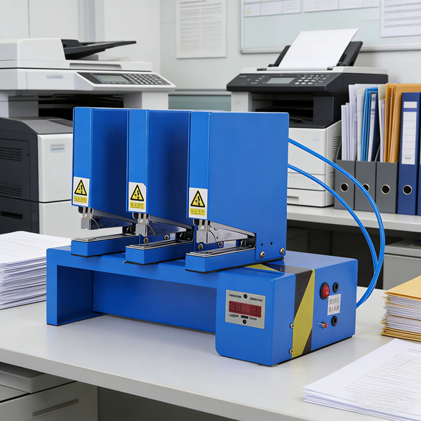 Home Office Stapler Heavy Duty Pneumatic Stapler Binding Machine  w/4800 Staples