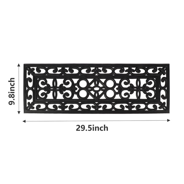 5x Rubber Stair Treads Non Slip Safety Outdoor Porch Floor Step Mats Staircase