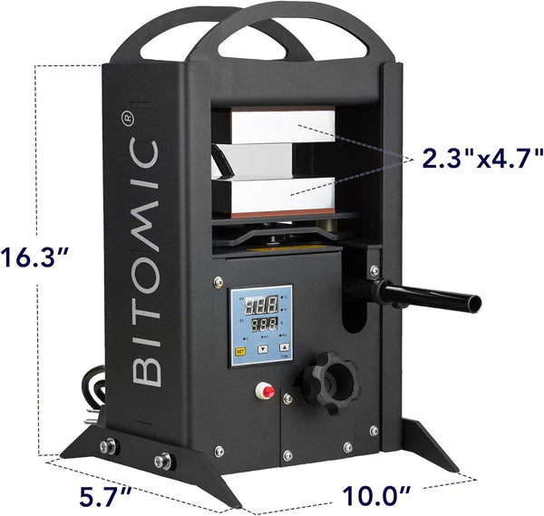 8T Hydraulic Heat Press Machine 2.4x4.7" Extraction Dual Heating Plates AU Plug