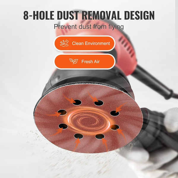 100pcs Sanding Discs 5 Inch 8 Hole Sanding Discs Grits 80 -3000 Sanding Pad