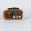 Retro Vintage Radio with Bluetooth Speaker Portable AM FM SW Radio Solar Powered