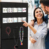 174cm Tall Metal Pegboard Display Rack Retail Display Rack w/ Wheels 30 Hooks AU