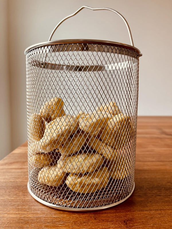 4L Kitchen Stainless Steel Deep Fryer Pot with Mesh Basket & Lid All Stovetops