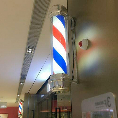 90cm Hair Salon Sign Barber Pole Light Rotating Classic Signs for Hair Salon AU