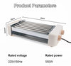 Hot Dog Roller Grill Sausage Roller 6 Rollers Stainless Steel Camping BBQ Home