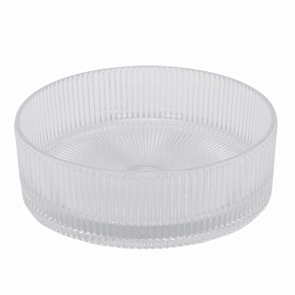 Bathroom Basin Round Glass Vanity Basin Above Counter Transparent Hand Wash Bowl