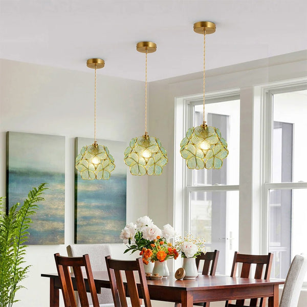 Pendant Light Vintage Light Fixtures With Glass Lampshade Modern Chandelier Lamp