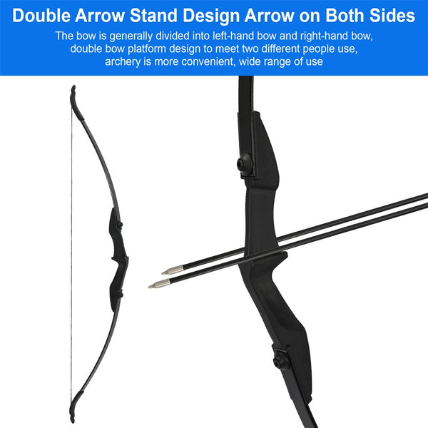 53" Archery 40lbs Takedown Recurve Bow and Arrow Set with Quiver for Hunting AU