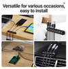 USB Charge Cable Holder Desk Cable Clips Organizer Cord Management Tidy