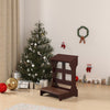 Wood Prayer Bench Stool Kneeler with Shelf and Cushion Church Prayer Table Chair