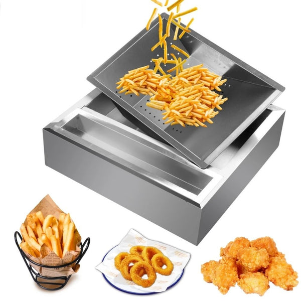 Electric French Fry Cutter Potato Deep Fryer Basket Strainers Fry Food Skimmer