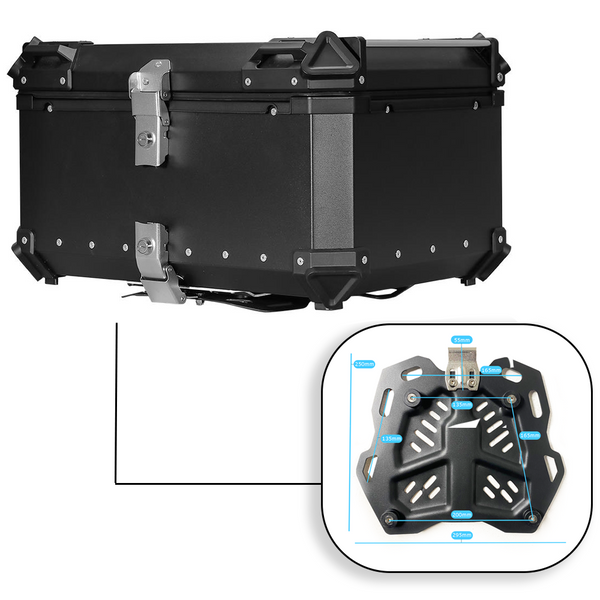 Top Box Motorcycle Luggage Case 65L Universal For BMW Suzuki Harley Honda Yamaha