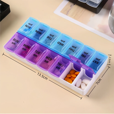 7 Day Weekly Pill Box Medicine Tablet Dispenser Organiser Storage Case Container