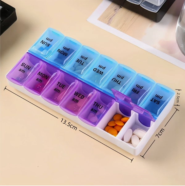 7 Day Weekly Pill Box Medicine Tablet Dispenser Organiser Storage Case Container