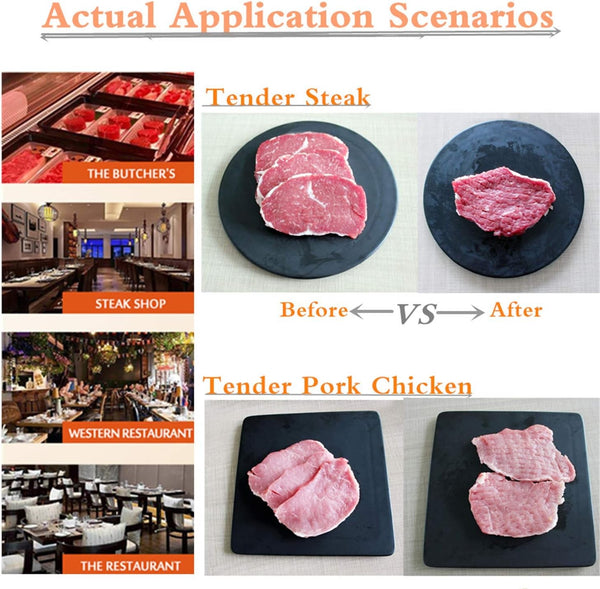 2-in-1 Meat Tenderizer Tool Stainless Steel Manual Cuber & Beef Jerky Slicer Set