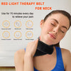 Red & Infrared Light Wrap for Neck 660nm Red & 850nm Near-Infrared Light Belt