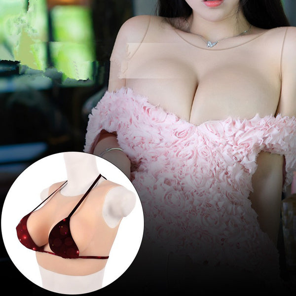 Silicone Breast Forms Back Hollow Simulation Fake Boobs Crossdresser Drag Queen