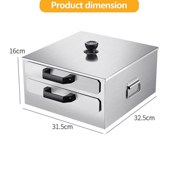 Cantonese Rice Noodle Rolls Machine,Double-layer Steamer Vermicelli Roll Steamer
