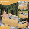 59'' Foldable Portable Large Bathtub Water Tub Folding PVC Adult Spa Bath Bucket