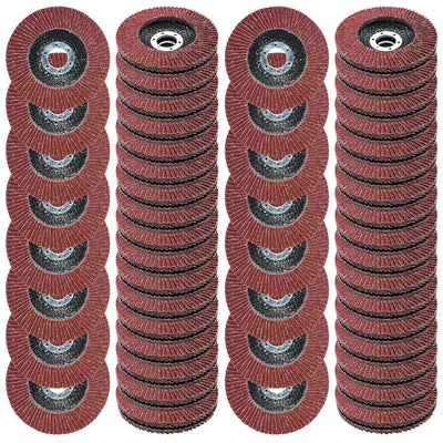 50PCS 125mm 80 Grit Flap Discs Zirconia Grinding Sanding Wheel For Angle Grinder