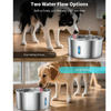 Dog Water Fountain Stainless Steel 7L/236oz Automatic Drinking Dispenser Bowl