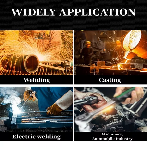 Heat Flame-Resistant Heavy Duty Leather Welding Jacket Cowhide Weld Coat Large