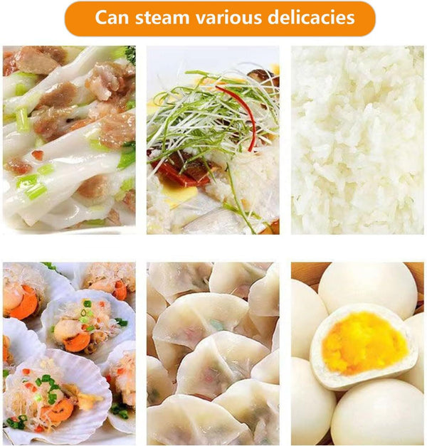 Cantonese Rice Noodle Rolls Machine,Double-layer Steamer Vermicelli Roll Steamer