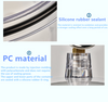 Vacuum Desiccator Clear Visibility Double Valve Design Easy to Use Accessory