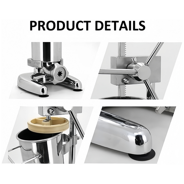 2L  5 Molds Commercial Manual Churro Maker Stainless Steel Churrera Machine AU