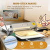 Manual Dough Sheeter Roller Machine Commercial Folding Dough Maker 1-25mm Thick