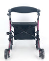 2in1 Wheelchair Walking Frame Rollator Adjustable Mobility Walker Aid Wheels