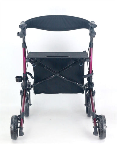 2in1 Wheelchair Walking Frame Rollator Adjustable Mobility Walker Aid Wheels