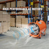 12'' Pipe Axial Fan Portable w/ 5m Hose&Handle Exhaust Fan for Spray Booth Paint