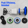 17" 1200W Commercial Orbital Scrubber &Polisher Hard Floor Buffer Carpet Cleaner